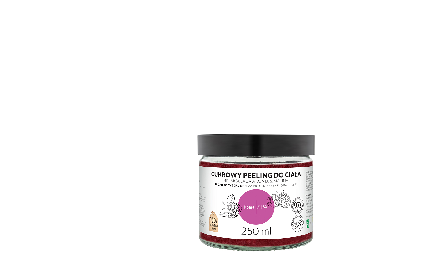 cukrowy peeling aronia mieta